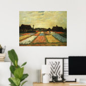Poster Lits à fleurs en Hollande (Bureau à domicile)