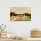 Poster Lits à fleurs en Hollande par Vincent Van Gogh (Cuisine)