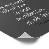 Poster littéraire cite mille mots Ibsen sur gris (Coin)