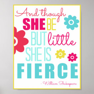 Poster Little and Fierce - Lumineux et coloré