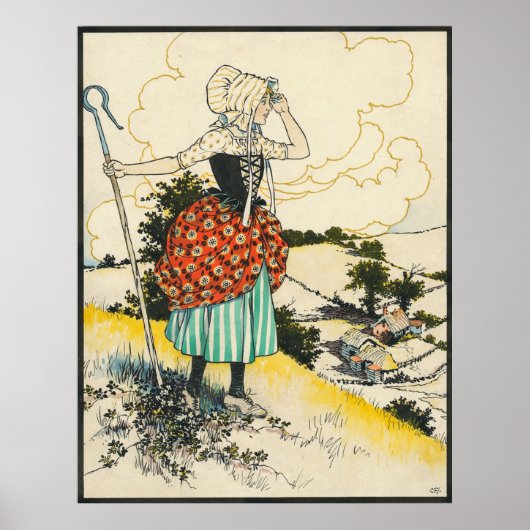 Poster Little Bo Peep by St George and the Dragon (Devant)