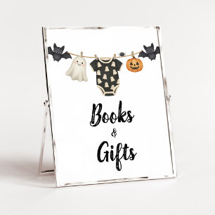 Poster Little Boo Enseigne de livres et cadeaux sur une c