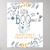 Poster Little Boo Halloween Baby shower Favoriser (Devant)