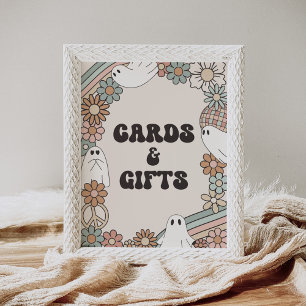 Poster Little Boo Halloween Baby showers cartes et cadeau