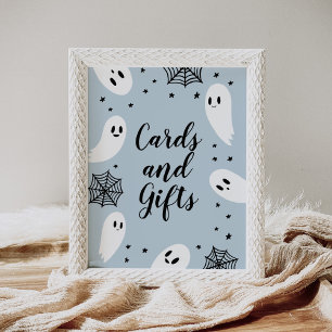 Poster Little Boo Halloween Baby showers cartes et cadeau