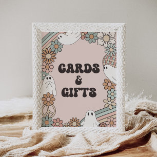 Poster Little Boo Halloween Baby showers cartes et cadeau
