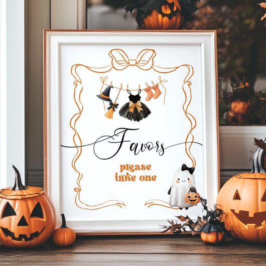 Poster Little Boo halloween Clothesline Faveurs