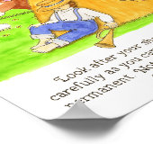 Poster Little Boy Blue avec les Écritures (Coin)