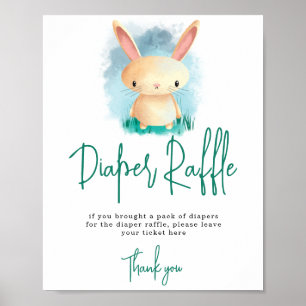 Poster Little Bunny - Diaper Raffle jeu