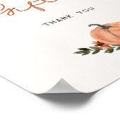 Poster Little Citrouille Fall Baby showers Livres Cadeaux (Coin)