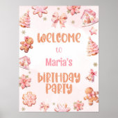 Poster Little Cookie Oh Quel plaisir Noël Bienvenue (Devant)