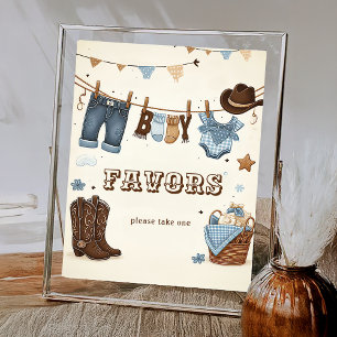 Poster Little cowboy Faveurs