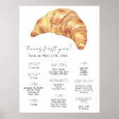 Poster Little Croissant Premier anniversaire Jalon Annive (Devant)