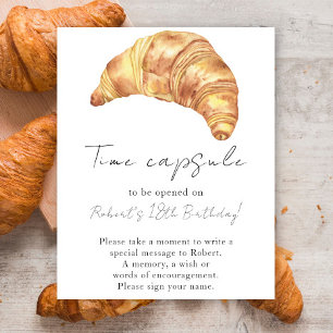 Poster Little Croissant Time Capsule 1er anniversaire