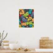 Poster Little cute funny monsters (Cuisine)