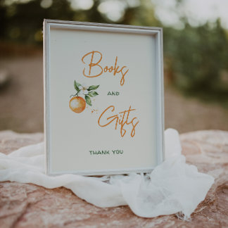 Poster Little Cutie Citrus Baby showers Livres et Cadeaux