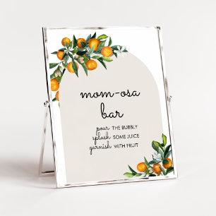 Poster Little Cutie Citrus Orange Baby shower Maman Osa B