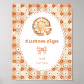 Poster Little Cutie pie Anniversaire modifiable Personnal (Devant)