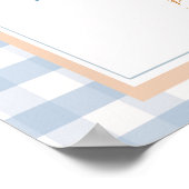 Poster Little Cutie Pie En vichy Anniversaire Heure Capsu (Coin)