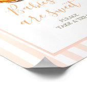 Poster Little Cutie Pie Orange En vichy Les bébés sont do (Coin)