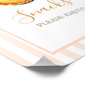 Poster Little Cutie Pie Orange En vichy Snacks (Coin)