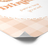 Poster Little Cutie tarte Anniversaire Table de boissons (Coin)