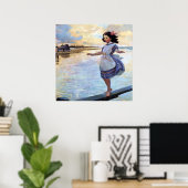 Poster "Little Eml’y" De Jessie Willcox Smith (Bureau à domicile)