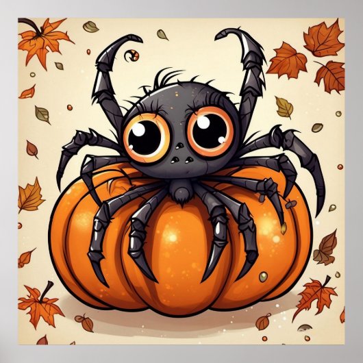 Poster Little Halloween Spider (Devant)