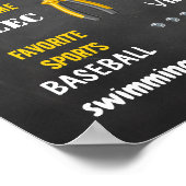 Poster Little Handyman Anniversaire Jalon Statistiques de (Coin)