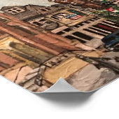 Poster "Little Italy, Cleveland" Ohio Peinture (Coin)