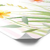 Poster Little Ladybug Wildflower Baby Shower Welcome (Coin)