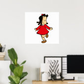 Poster Little Lulu Happy (Bureau à domicile)
