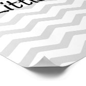 Poster Little Man Mustache Chevron mignons Garçons (Coin)