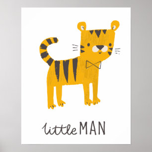 Poster Little Man   Nœud Papillon Tigre