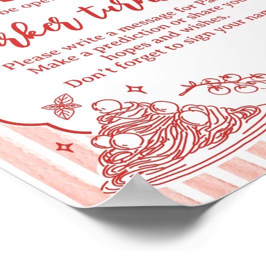 Poster Little Meatball Birthday Time Capsule Sign (Coin)