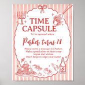 Poster Little Meatball Birthday Time Capsule Sign (Devant)