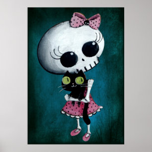 Poster Little Miss Death - Halloween Beauté