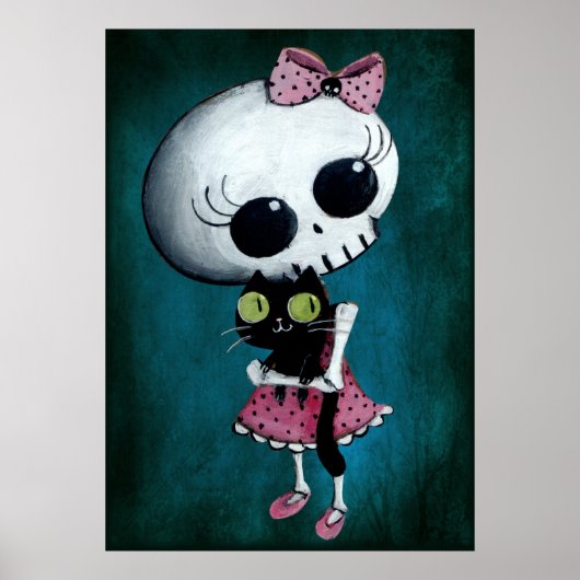 Poster Little Miss Death - Halloween Beauté (Devant)