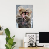 Poster Little Monkeys | Hot Springs, Japon (Bureau à domicile)