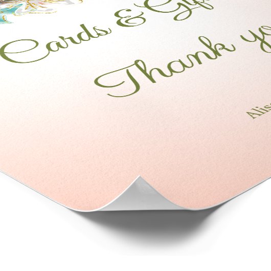 Poster Little Oh Baby Deer Forêt magique Bois Animaux (Coin)