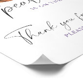 Poster Little Pearl Baby shower - Merci à venir (Coin)