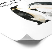 Poster Little Penguin | Baby Shower Favors (Coin)