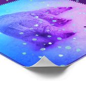 Poster Little Polar Bear Cub, sa tête en pépinière de nei (Coin)