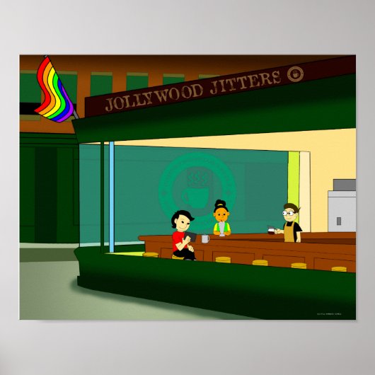 Poster Little Rainbow Diner (Devant)