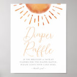 Poster Little Ray of Sunshine Baby shower Déchets Raffle<br><div class="desc">Un signe Diaper Raffle pour correspondre à nos invitations "Little Ray of Sunshine Boho Rainbow Baby Shower". Cet adorable panneau de douche pour bébé est orné d'un soleil d'aquarelle boho peint à la main. Pour une personnalisation plus avancée de ce design, il suffit de cliquer sur le bouton "Personnaliser" ci-dessus...</div>