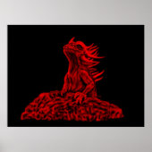 Poster Little red Dragon (Devant)