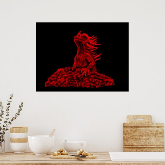 Poster Little red Dragon (Cuisine)