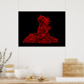 Poster Little red Dragon (Cuisine)