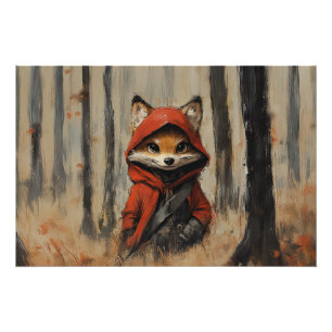 Poster Little Red Riding Hood Fox
