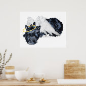 Poster Little Resting Scottie Angel (Cuisine)